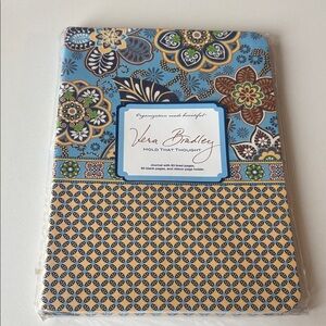 Vera Bradley Blue Floral & Geo Patterned Hardback Journal NWT